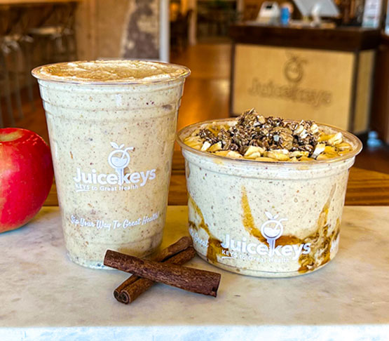 Picture of Cinnamon Apple Power Bowl and Smoothie